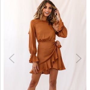 Selfie Leslie: Darla Satin Wrap Dress